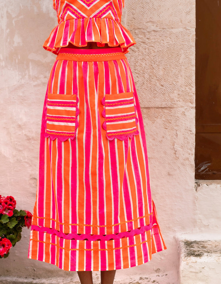 Pink City Prints Puglia Skirt