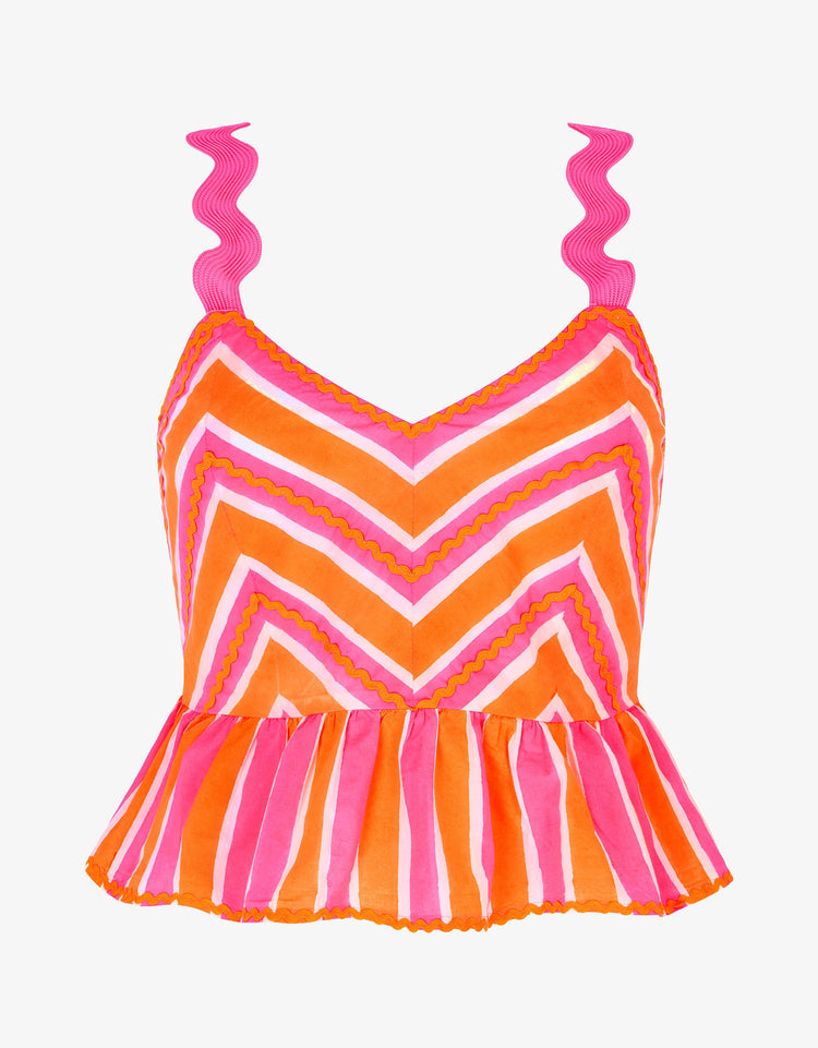 Pink City Prints Puglia Top