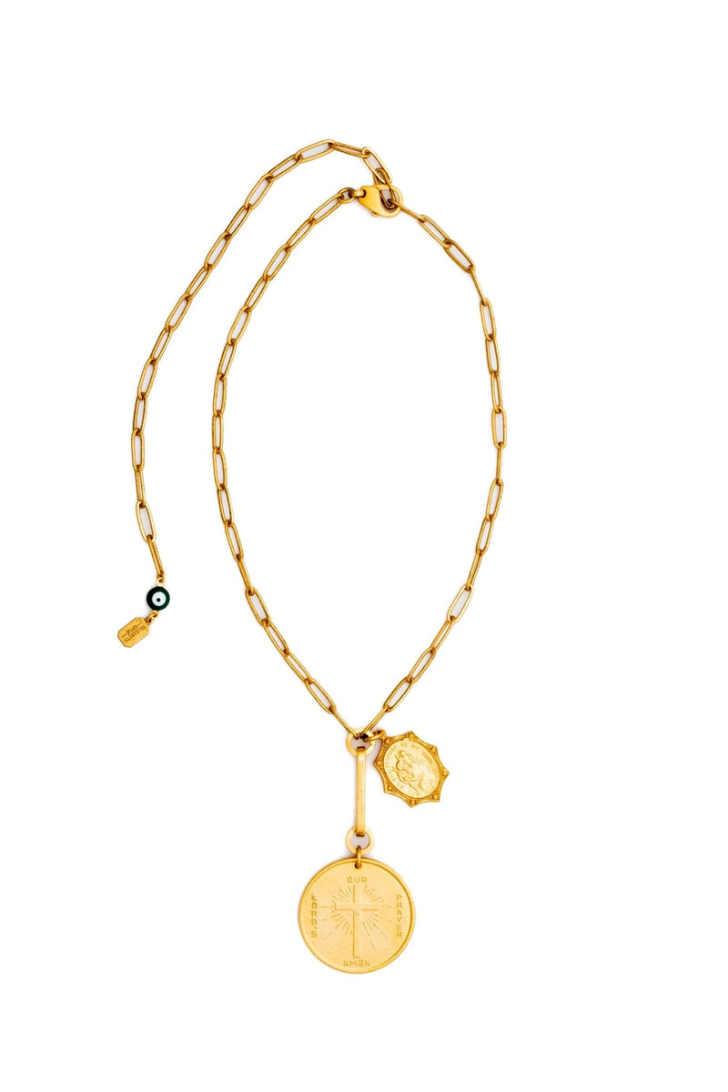 Elizabeth Cole St. Christopher Necklace