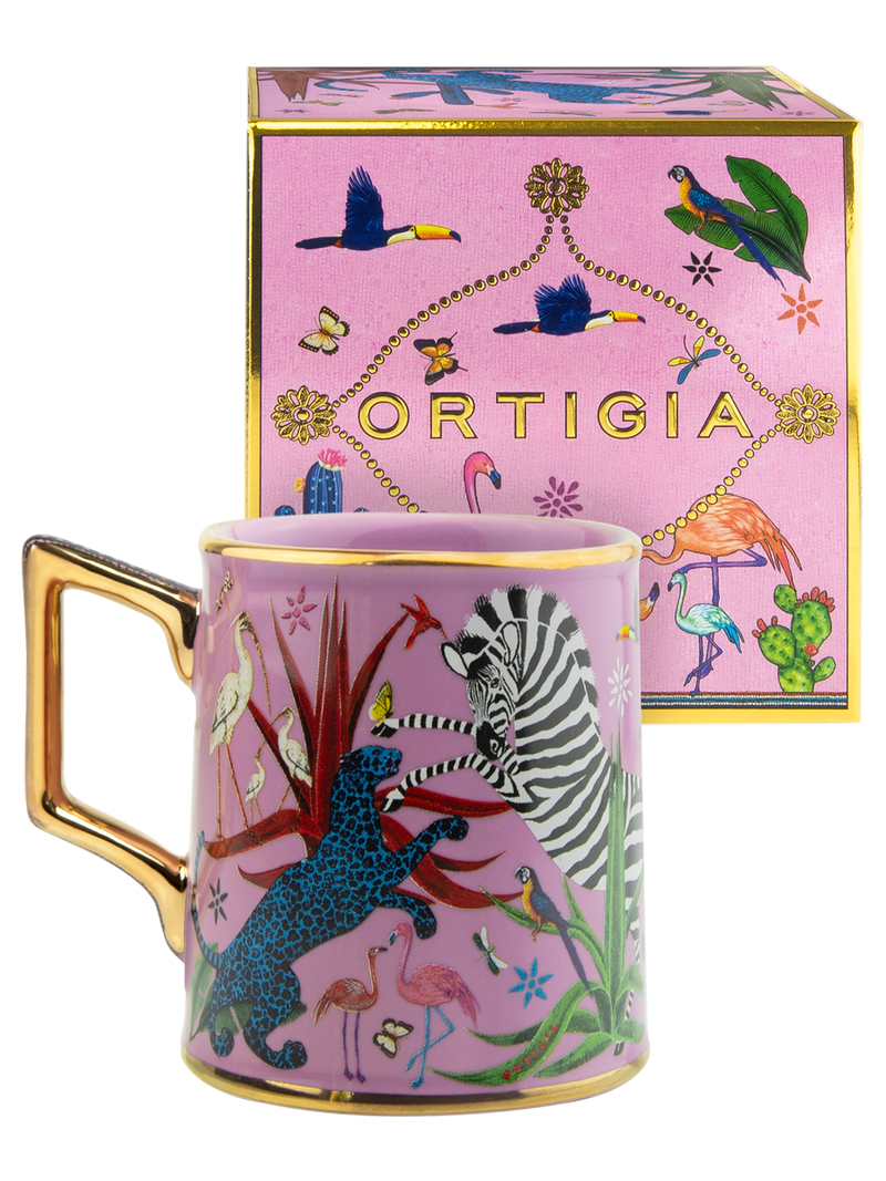 Ortigia Sicilia Pink Jungle Mug