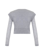 THEO Nomia Sheer Sleeve Sweater