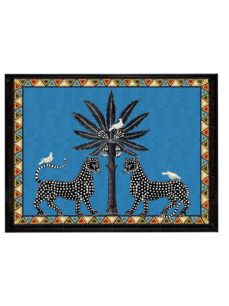 Ortigia Sicilia Mosaic Blue Large Tray