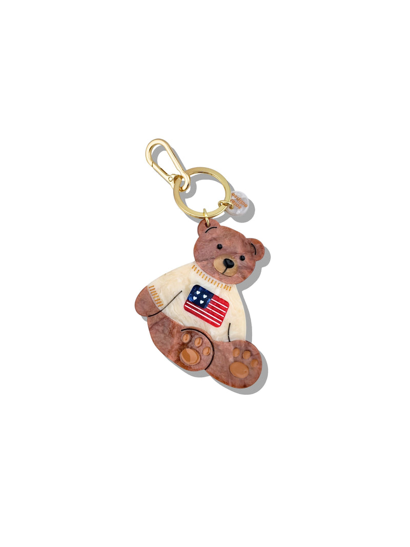 Solar Eclipse Americana Teddy Bag Charm