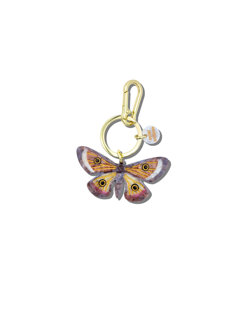 Solar Eclipse Emperor Silk Moth Bag Charm