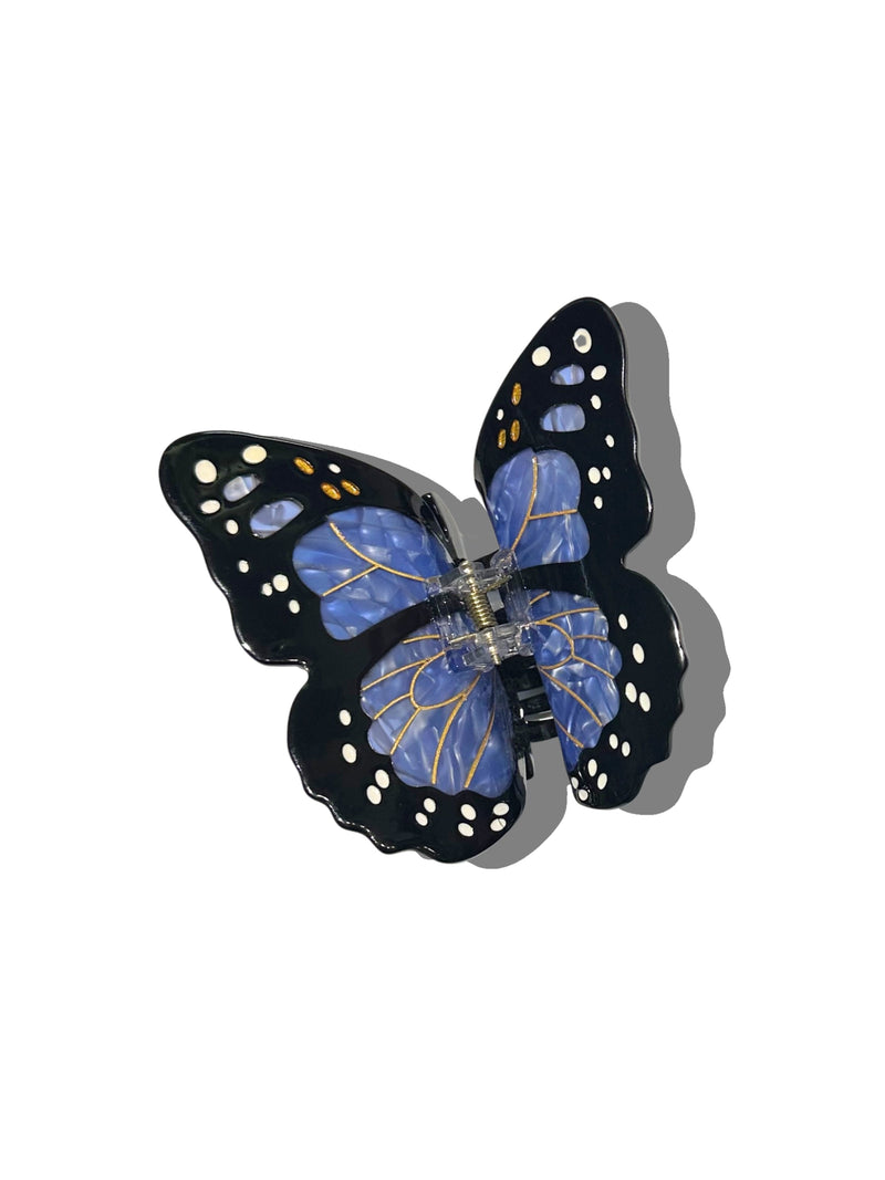 Solar Eclipse Monarch Butterfly Hair Clip