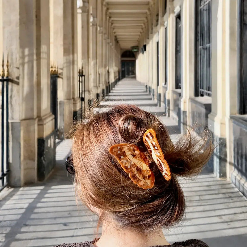 Solar Eclipse Morpho Butterfly Hair Clip