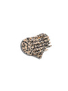 Solar Eclipse Leopard Heart Flat Hair Clip