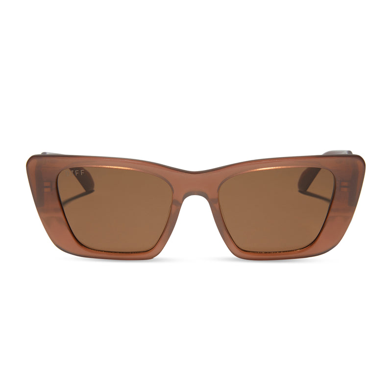 DIFF Eyewear Aura Brown Sunglasses