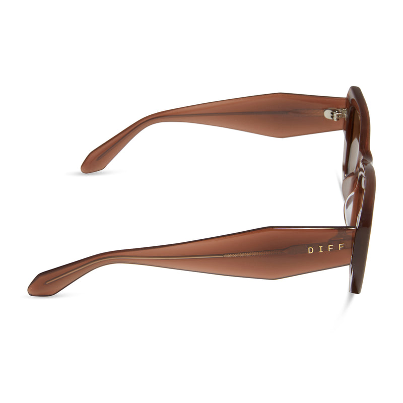 DIFF Eyewear Aura Brown Sunglasses