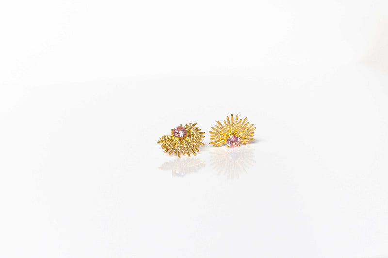 Hello Edie Pave Starburst Earrings